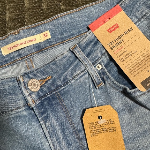 Levi's Blue Skinny Jeans Classic Style - Picture 2 of 5